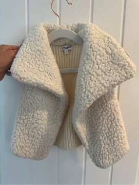Splendid Ivory Sherpa Baby Vest